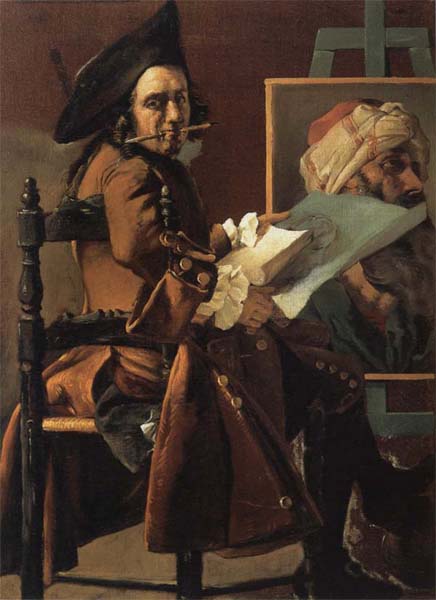 Self-Portrait at an Easel